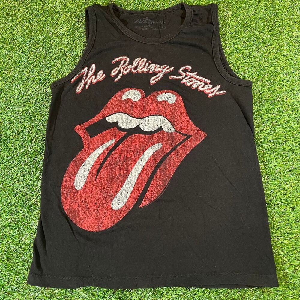 The Rolling Stones 2011 graphic logo black tank top Women’s size XS
